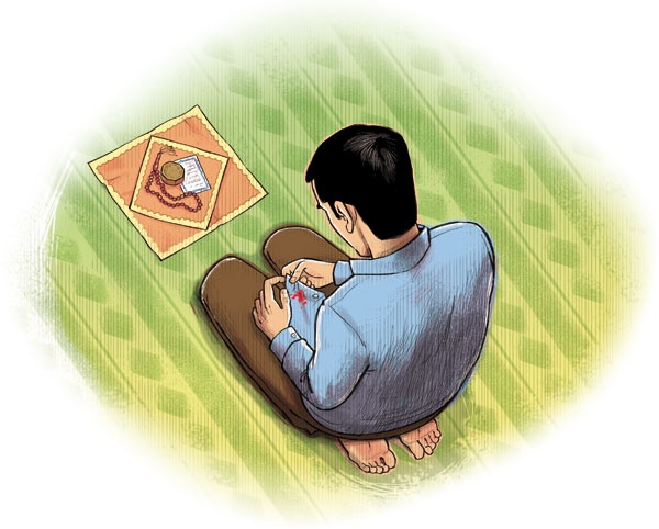 چه کنیم هنگام نماز خواندن از نگاه دیگران خجالت نکشیم؟